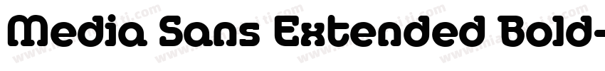 Media Sans Extended Bold字体转换
